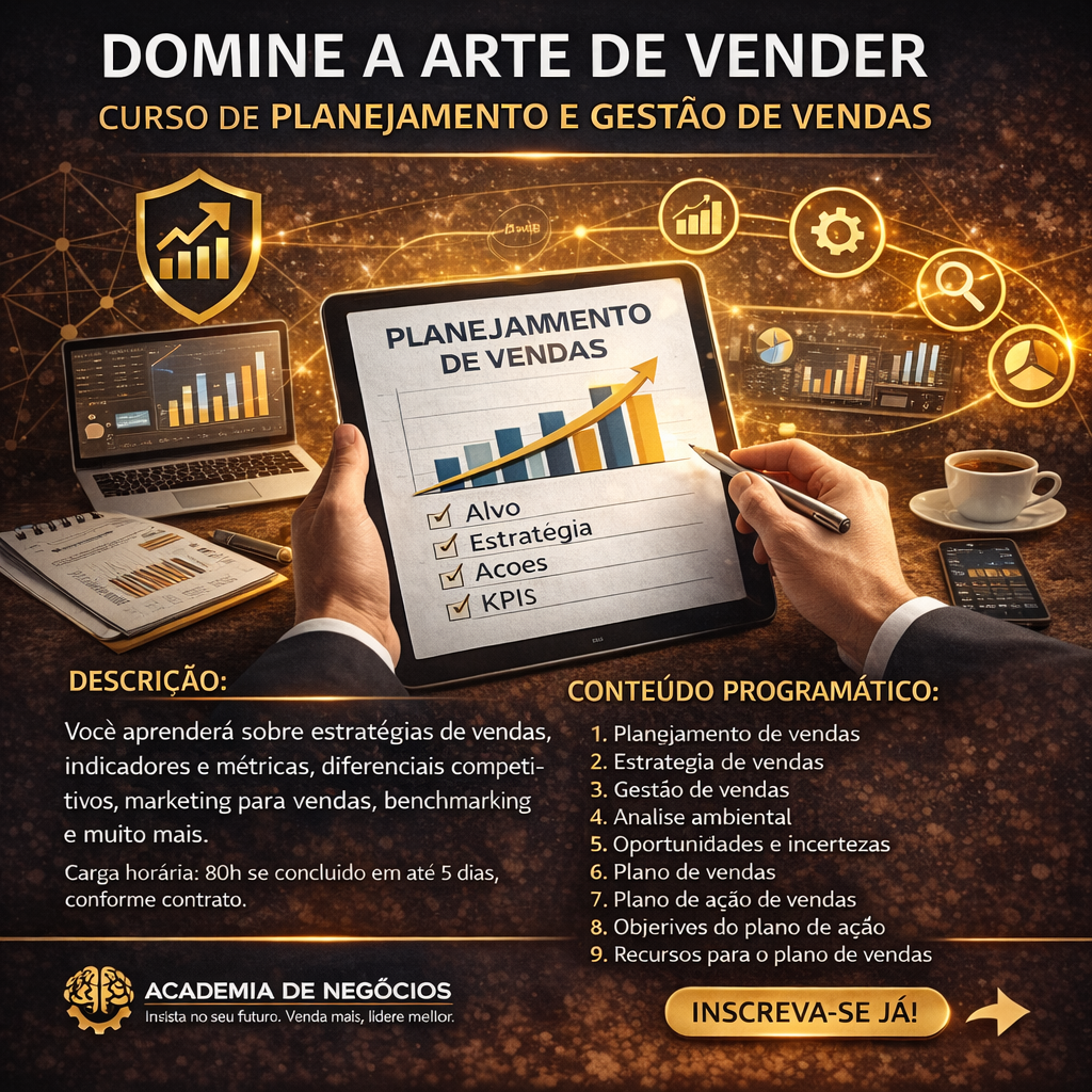 Curso de Planejamento e Gestão de Vendas